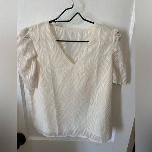 Cream blouse